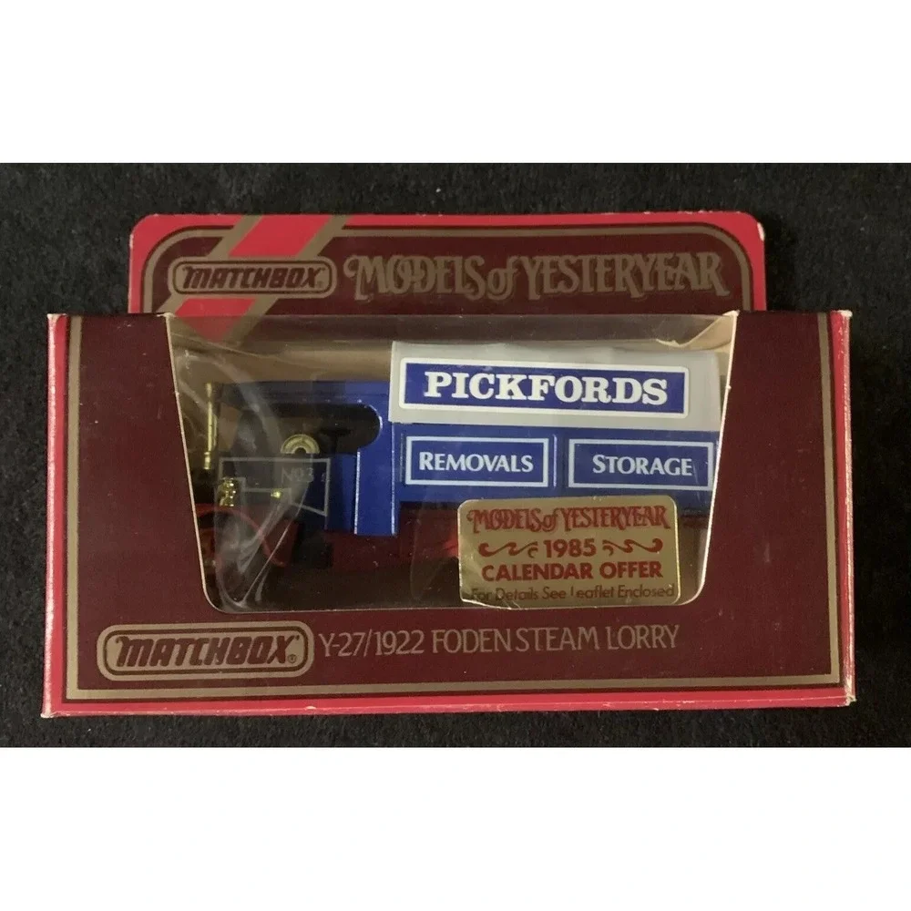 Matchbox Y-27 1922 Foden Steam Lorry Pickfords 1:72 Advertising Specimen NIB VTG